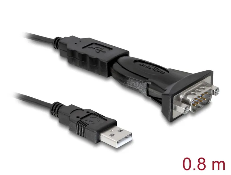 Delock Adapter USB-A 2.0 till 1 x Seriell RS-232 DB9