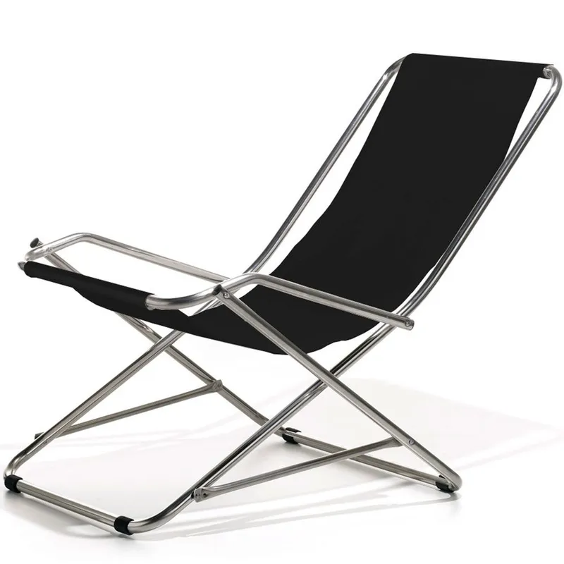 Fiam, Dondolina solstol svart textilene/aluminium