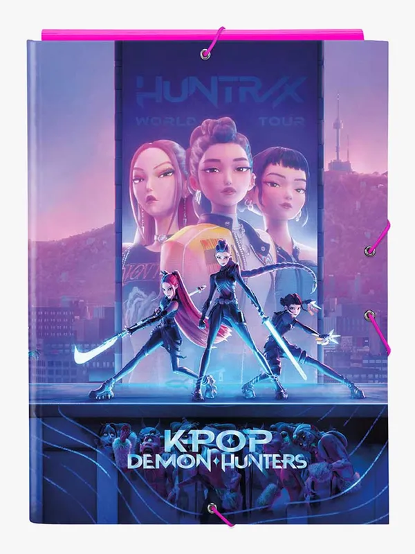 K-Pop Demon Hunters A4- Mapp med 3 Flikar
