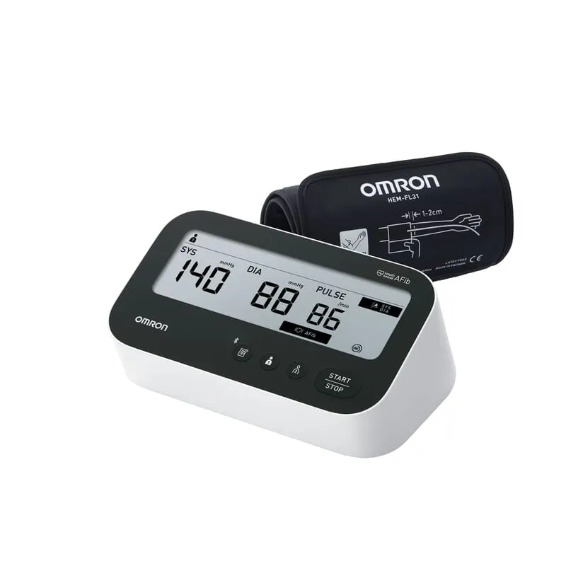Omron M4 Connect AFib blodtrycksmätare Svart Vit