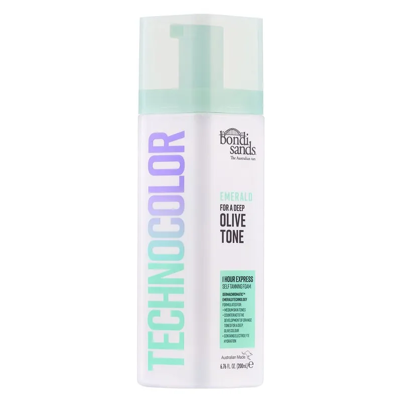 Bondi Sands Technocolor 1 Hour Express Self Tanning Foam Emerald Olive Toner 200 ml