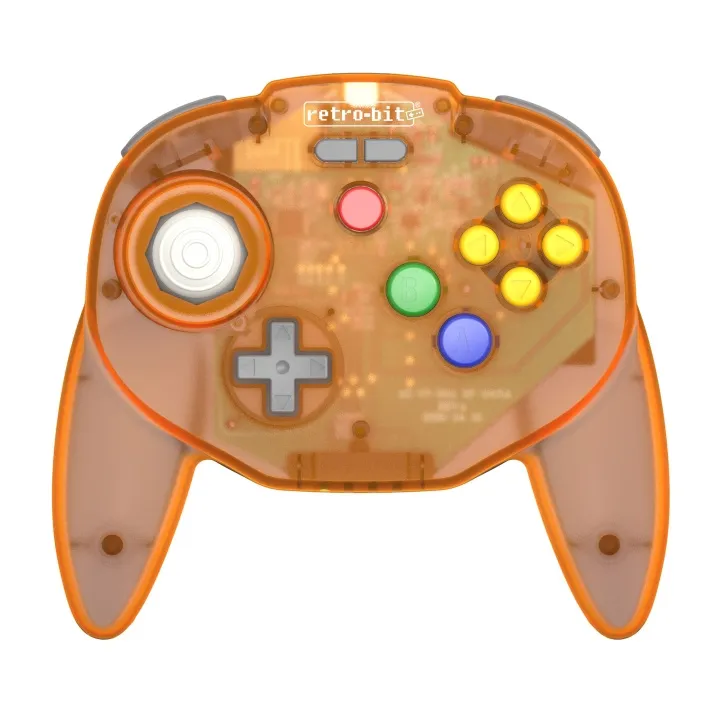 Retro-Bit Tribute 64 Wireless (Orange Hawk) – Wireless Controller – Nintendo 64