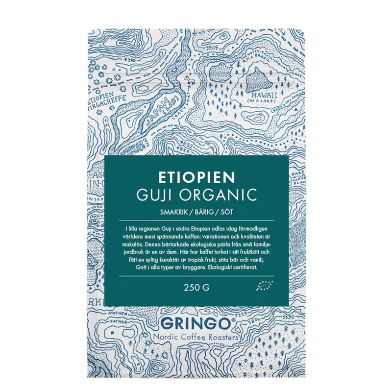 Gringo Etiopien Guji Organic kaffebönor 250 g