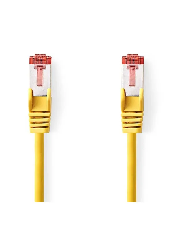 CAT6 Nätverkskabel | RJ45 hane | RJ45 hane | S/FTP | 5.00 m | Rund | LSZH | Gul | Label