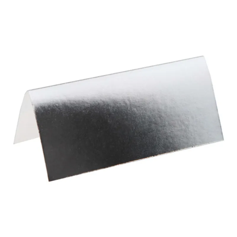 Placeringskort Silvermetallic - 10-pack