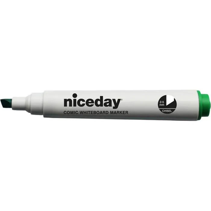 Whiteboard-penna snedskuren grön