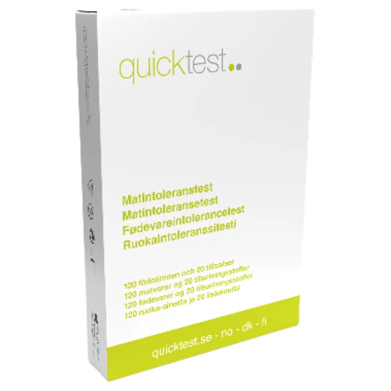 Quicktest Matintoleranstest 140 ämnen 1 st