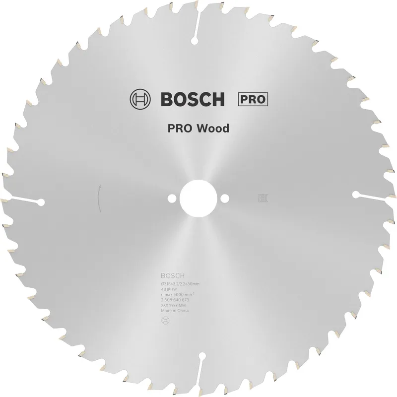 Bosch Cirkelsågklinga Optiline Wood 315 x 30 x 3,2 mm, 48
