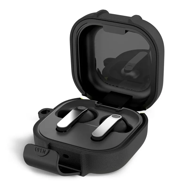 Tech-Protect Slim Hook Case for Samsung Galaxy Buds 4 / 4 Pro - Black