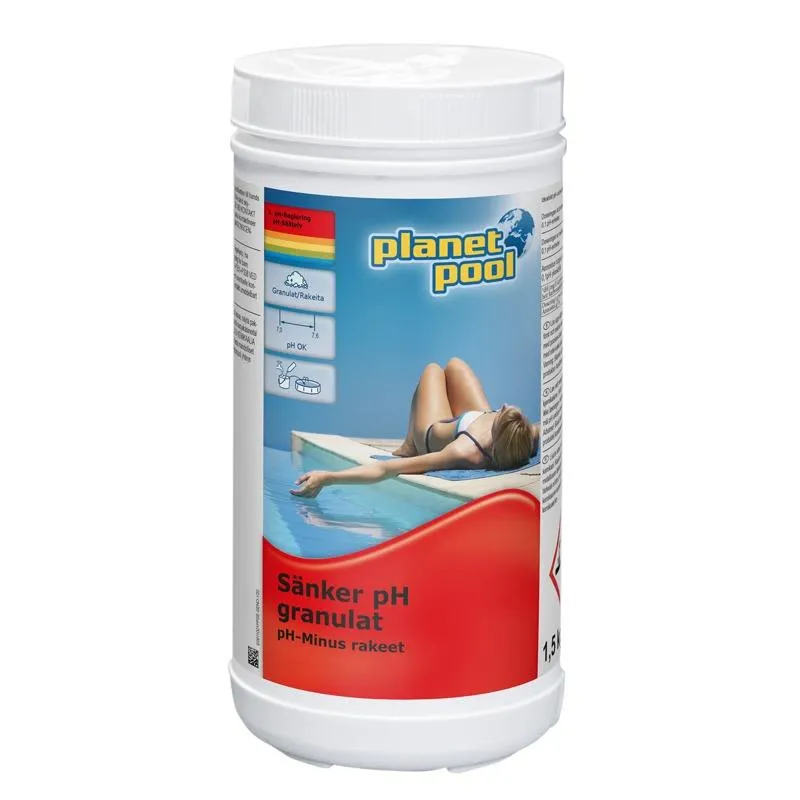 Planet Pool Sänker pH Granulat pH-sänkande, 1,5 kg