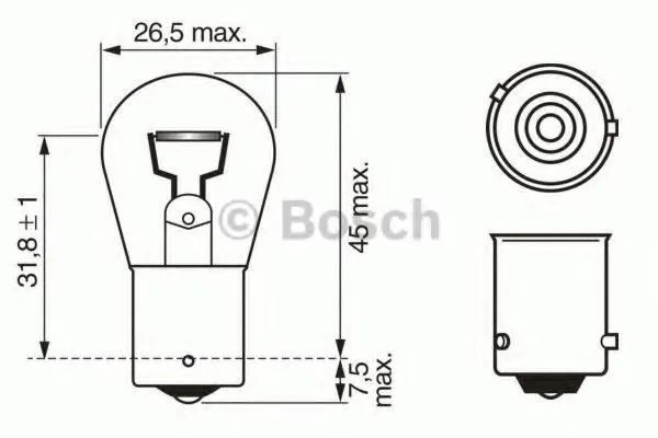 Blinkerslampa BOSCH 1 987 302 502