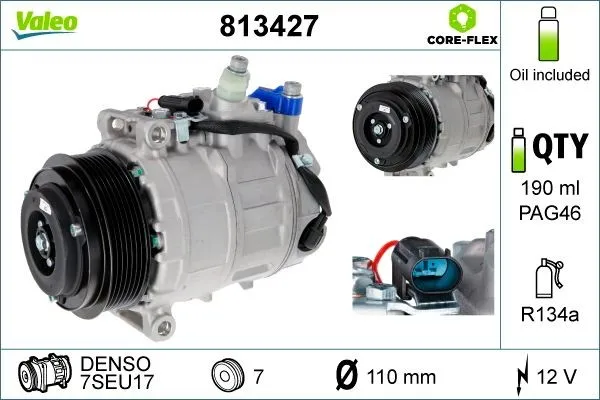 AC-kompressor VALEO 813427