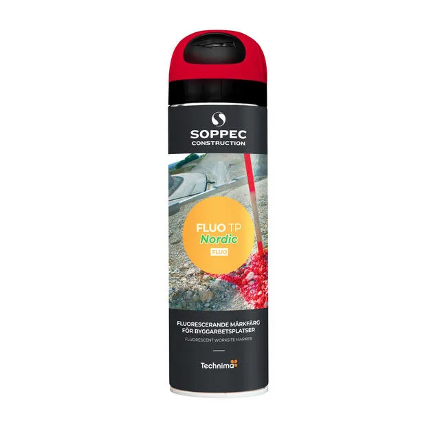 MARKÖRFÄRG RÖD R-F 500ML FLUOROCERANDE SPRAYFÄRG (12) | Beijerbygg Byggmaterial