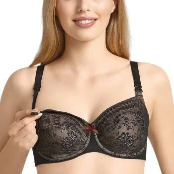 Anita BH Fleur Underwire Nursing Bra Svart polyamid C 100 Dam
