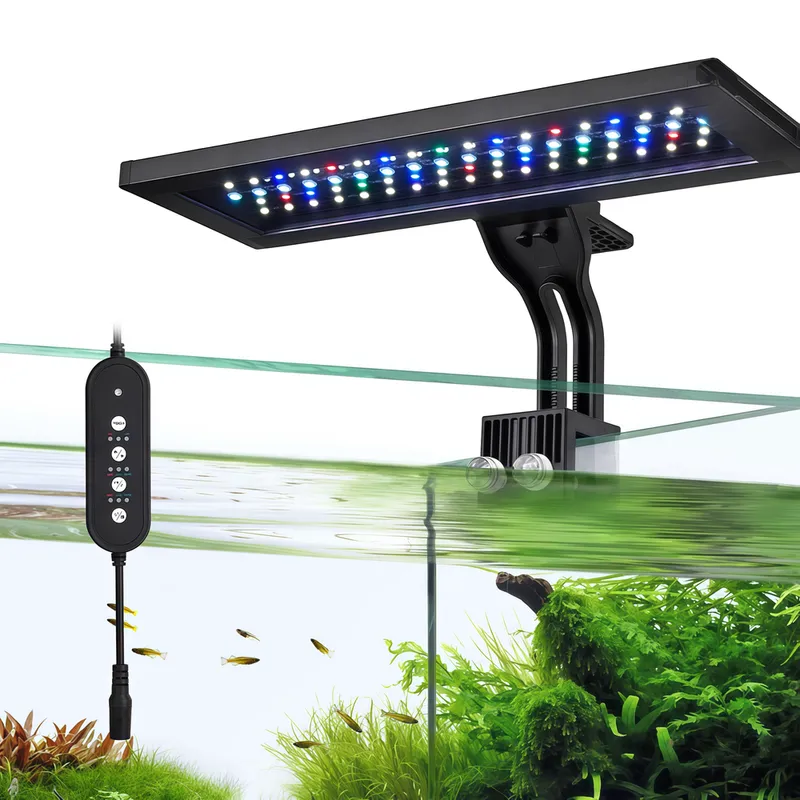 30 cm akvarielampa - 18W LED, RGBW, timer