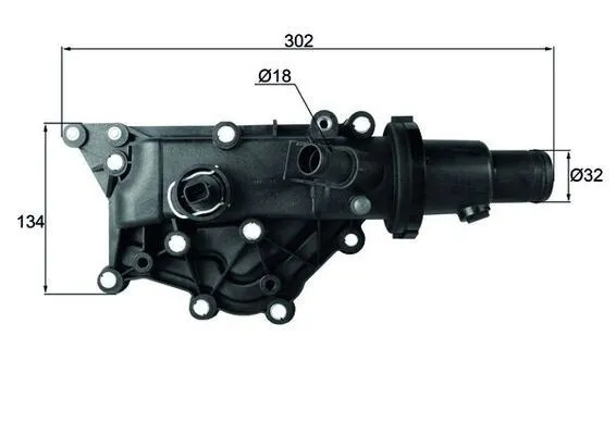 Termostat, kylvätska MAHLE TH 59 83