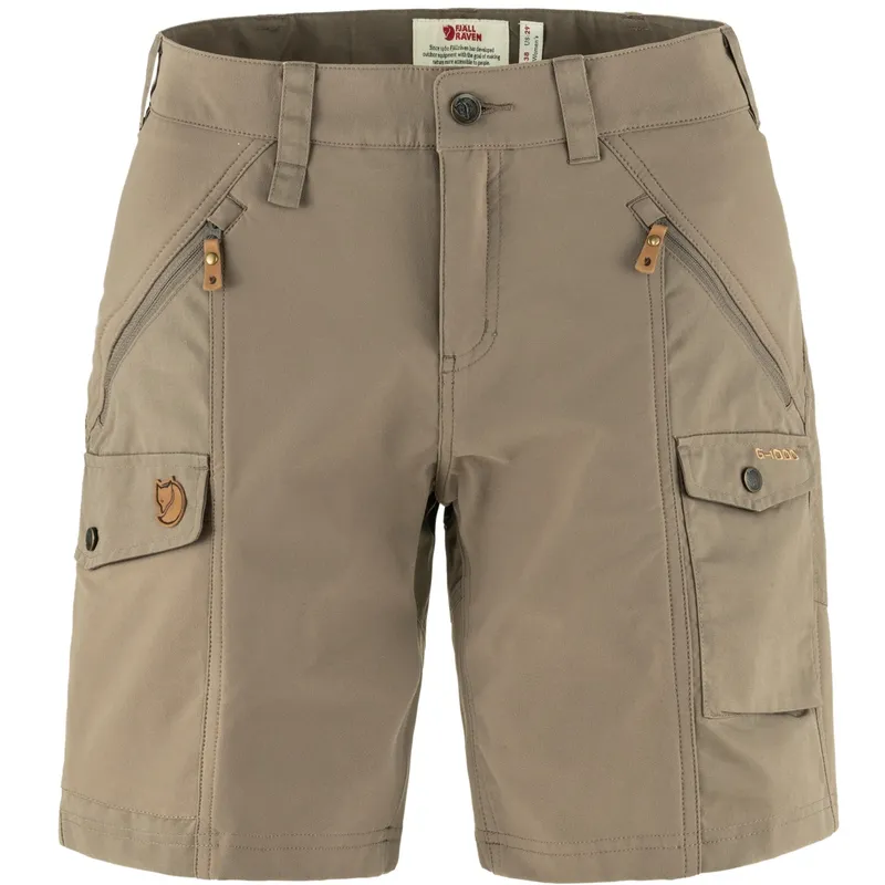Fjällräven Women’s Nikka Shorts Curved Suede Brown (#7442)