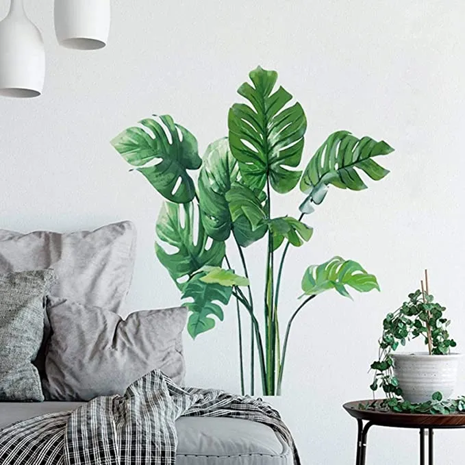 Väggdekal - Monstera lämnar