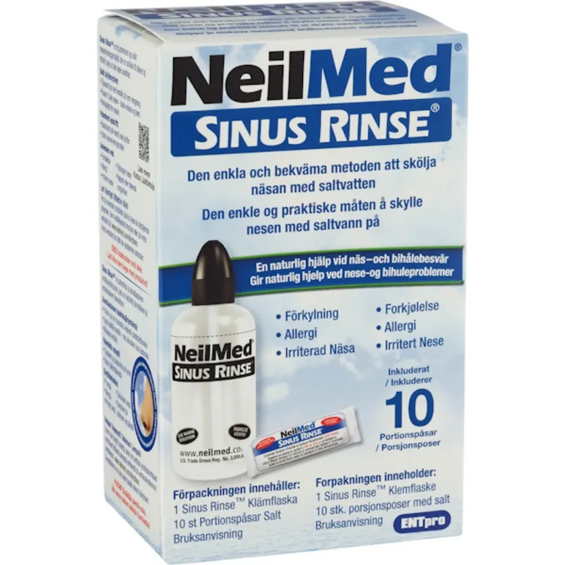 NeilMed Sinus Rinse Nässköljare med 10 saltpåsar