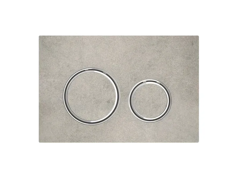 Geberit sigma21 actuator plate 246 x 164 x 14 mm concrete/chrome