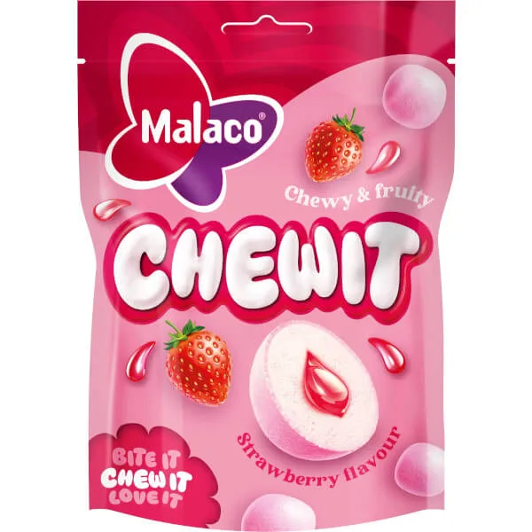 Malaco Chewit Strawberry - 115 g