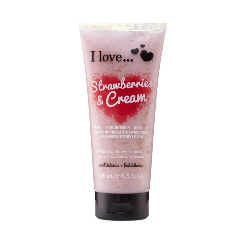 I LOVE Exfoliating Shower Smoothie Strawberries Cream 200 ml