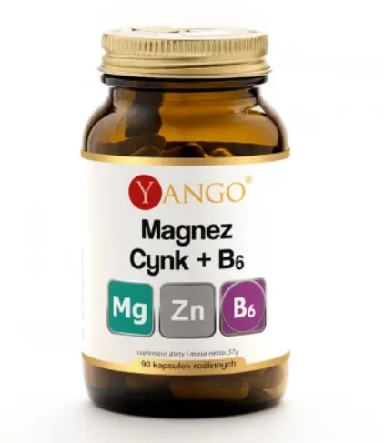 Yango - Magnesium + Zink + Vitamin B6, 90 kapslar