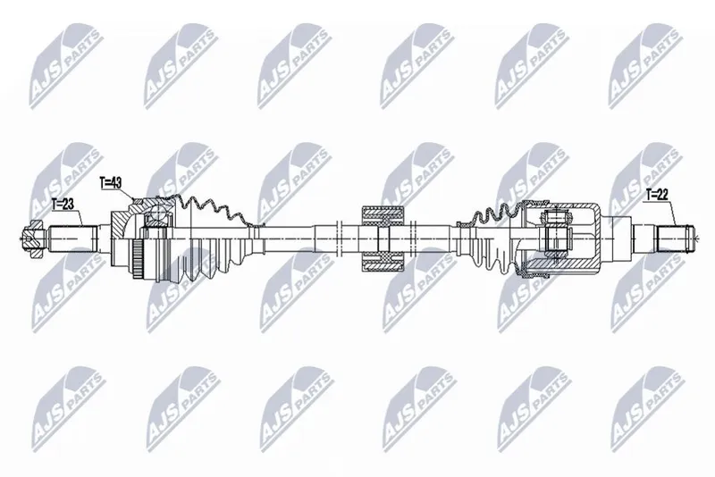 Drivaxel NTY NPW-SU-077