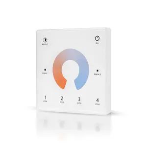 Fjärrkontroll för LED-list AGGE CCT Wall Mount Touch Panel 4-zones, RF 2.4 GHz, Fjärrkontroll + Styrdon