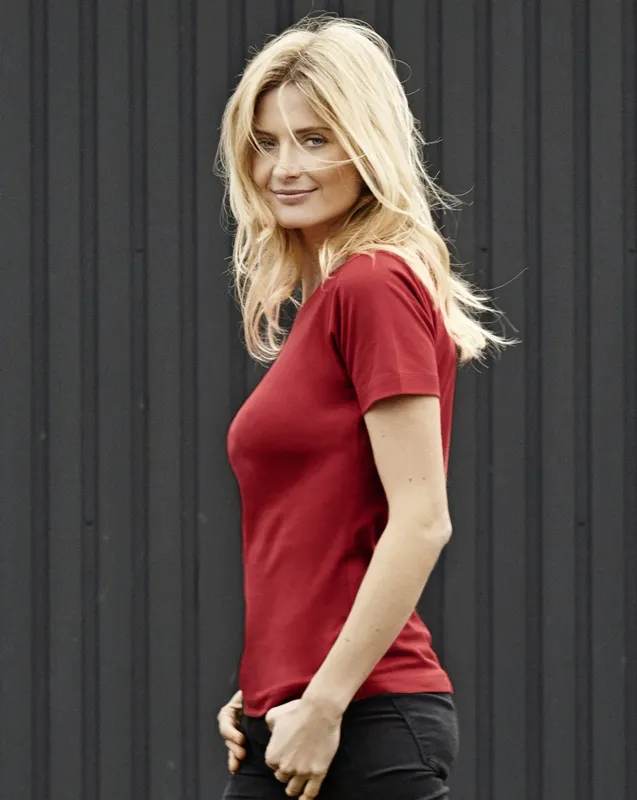 ID Interlock T-shirt för Kvinnor Pink (#3028)