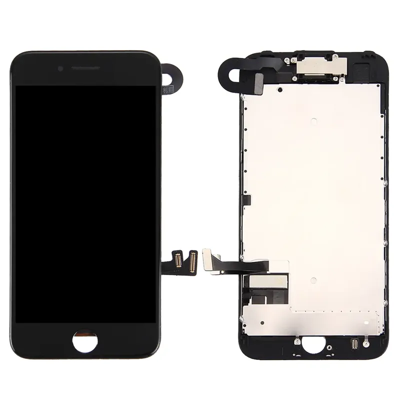 iPhone 8/SE 2020 Skärm Komplett med Kamera och Smådelar – Svart