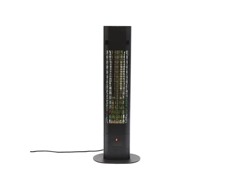 Terrassvärmare 1800W golvmodell, fjärrkontroll, soft touch HORTUS, svart