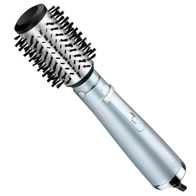 BaByliss AS773E Hydro Fusion Hot Air Brush with Super Ion Technology Ice Blue 1 Piece 800g