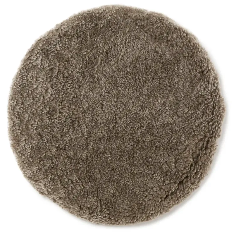 Skinnwille, Rund sittdyna Ø34 cm Light Brown