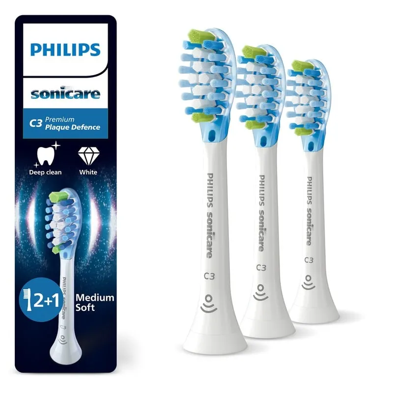 Philips Sonicare Premium Plaque Defence 2+1-pack borsthuvuden HX9043/87