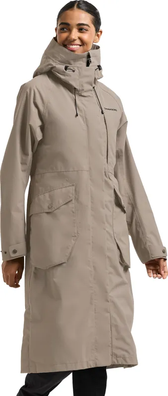 Didriksons Women’s Louise Parka Long Ash Brown