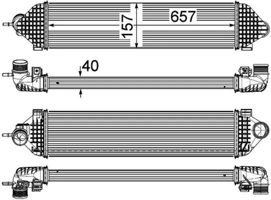 Intercooler MAHLE CI 247 000P