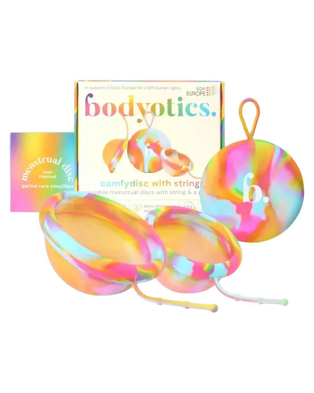 Bodyotics comfydisc Mensdiskar med snöre S & L Regnbåge