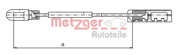 Handbromsvajer METZGER 11.5935