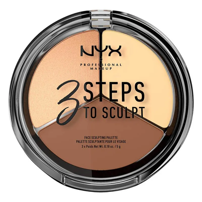 NYX PROF. MAKEUP 3 Steps To Sculpt Face Sculpting Palette - Light