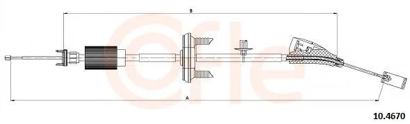 Handbromsvajer COFLE 10.4670