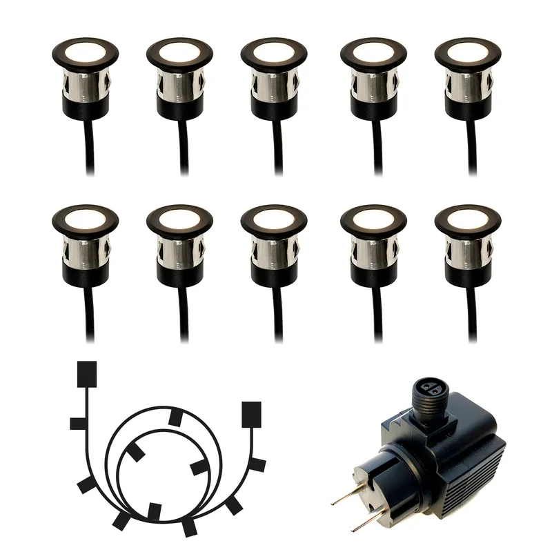 Lightson – Orion 10-pack – Lightson trädgårdssystem – Svart