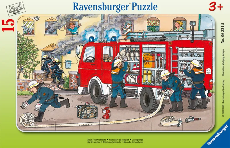 My Fire Engine Barnpussel 15 bitar, Ravensburger