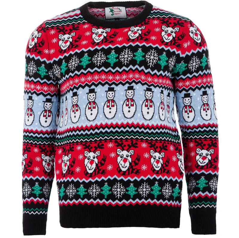 Jultröja Comic Xmas Blå M