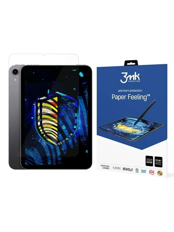 [2-Pack] 3MK iPad Mini 6 8.3″ Skärmskydd Plastfilm PaperFeeling