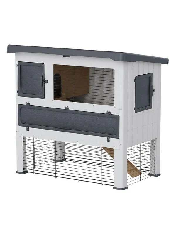 Ferplast Grand Lodge 120 Rabbit Hutch Grey