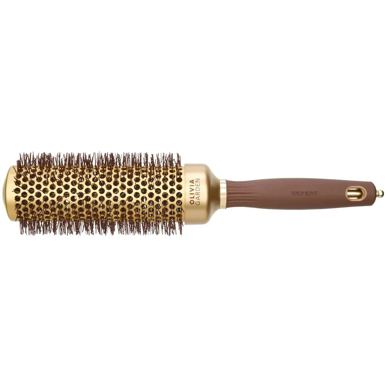 Olivia Garden Expert Blowout Speed Wavy Bristles Gold & Brown 45 mm