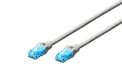 DIGITUS patch cable - 25 cm - white - Vit - 0.25m