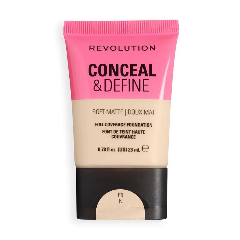 Revolution Beauty London Revolution Conceal and Define Soft Matte Tube Foundation F1N 23 ml