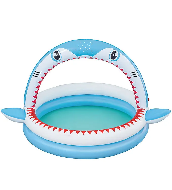 Bestway Barnpool m. Sprinkler - 163 x 127 cm - Sharktastic